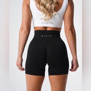NVGTN - Casual Sporty Activewear Black Women's High-Waisted Shorts in Size M